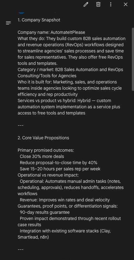 Calendar with AI prep notes