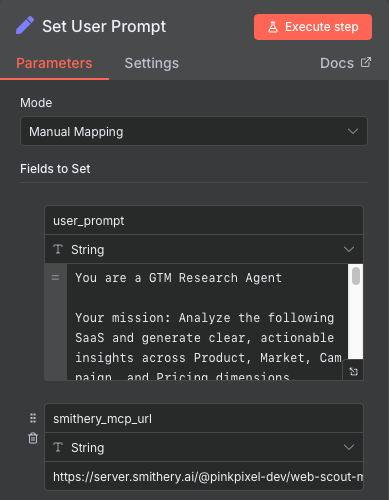 MCP Server URL Configuration